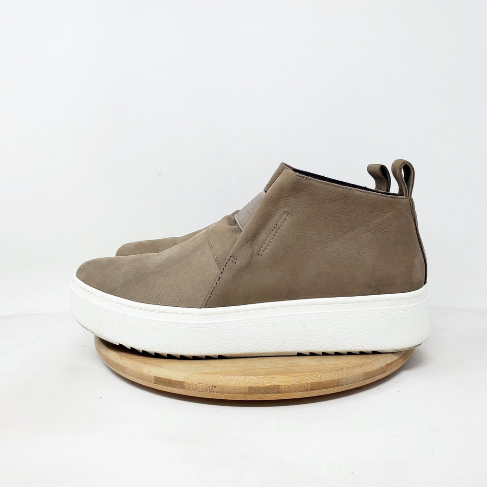 Eileen Fisher Greta Shoes Womens 7 Brown Nubuck Platform Sneaker Boot